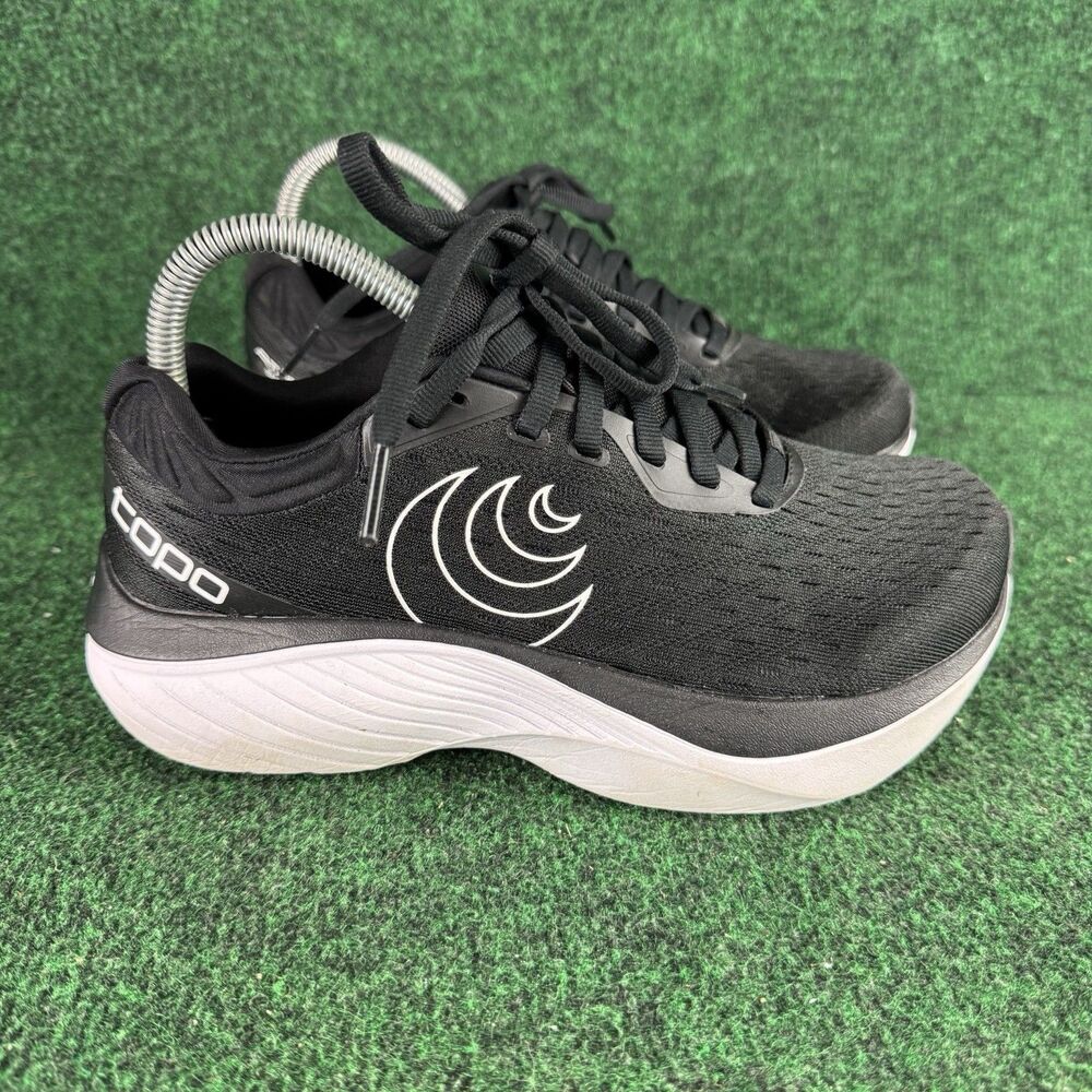 Topo Atmos 2 Womens Size 6.5 Wide Black White Athletic Running Shoes NO INSOLES